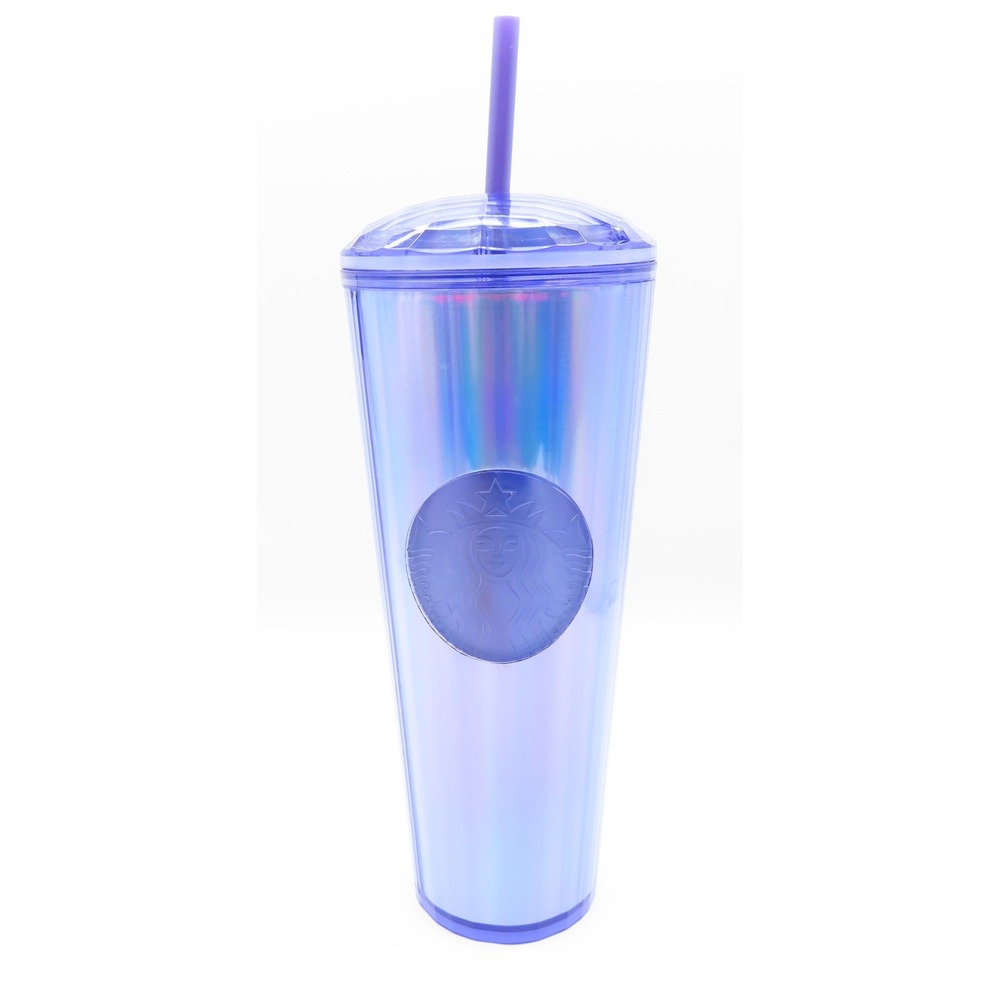 Starbucks Summer 2022 Purple Kaleidoscope Dome Cold Cup Tumbler 24oz Venti